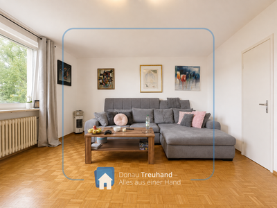 STADTWOHNUNG: 72 m². Balkon. Garage. Vermietet