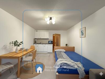 Sonniges 1-Zimmer-Apartment mit West-Terrasse 