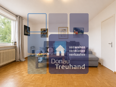 STADTWOHNUNG: 72 m². Balkon. Garage. Vermietet